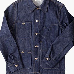 Non-selvedge Raw Denim Coverall Jacket/Chore Coat